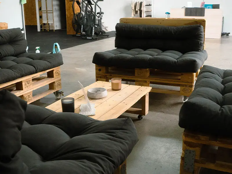 Rest area at the box