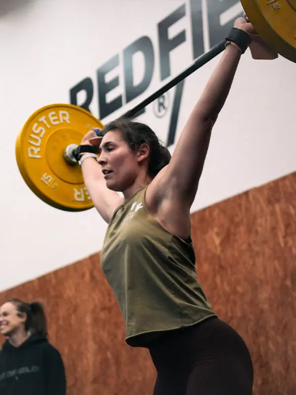 Atleta realizando una arrancada