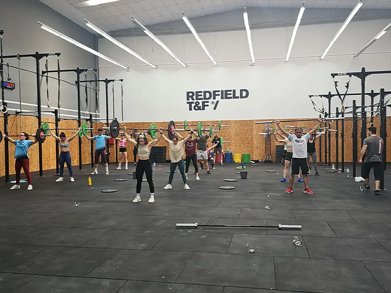 Olympic weightlifting seminar at Redfield T&F